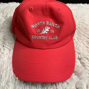 North Ranch Country Club 1974 Red Imperial Adjustable Golf Dad Hat Cap